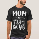 Mama von zwei Jungen zwei Mamas Frauen T-Shirt (Vorderseite)
