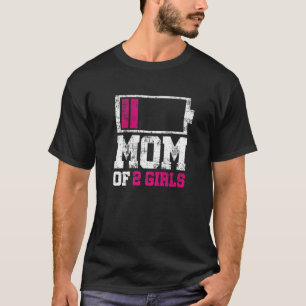 MAMA von zwei Mädchen von Tochter Mothers Day Birt T-Shirt