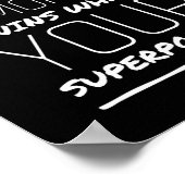 Mama von Zwillingen Supermacht lustige Mütter Tag Poster (Ecke)