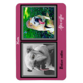 Mama Vor dem Kaffee nach dem Kaffee lustiger Bulld Magnet (Vertikal)