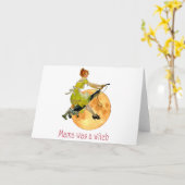 Mama war eine Hexe Karte (Gelbe Blume)