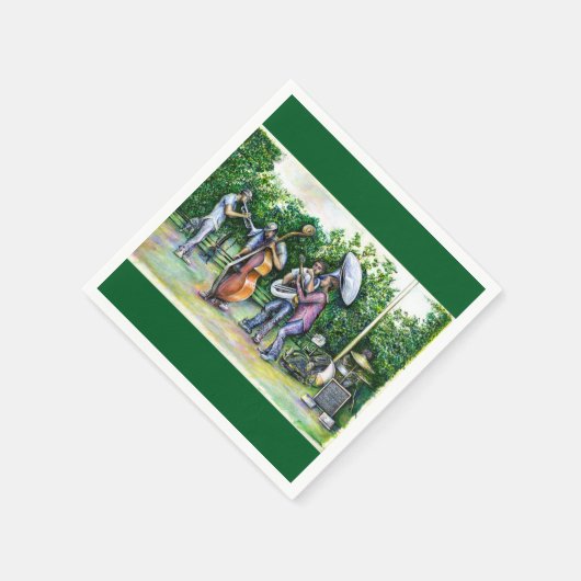 Mama warnt mich nie vor Tuba Players Paper Napkin Serviette (Ecke)