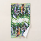 Mama warnte mich nie vor Tuba-Spielern Badhandtuch Set (Handtuch)