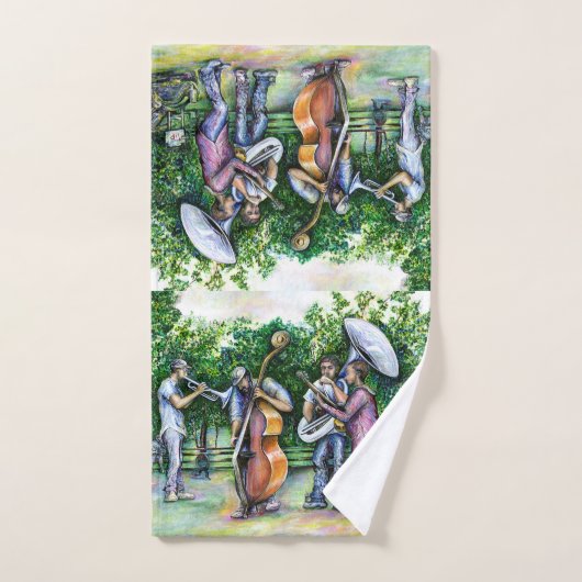 Mama warnte mich nie vor Tuba-Spielern Badhandtuch Set (Handtuch)