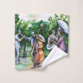 Mama warnte mich nie vor Tuba-Spielern Badhandtuch Set (Waschlappen)