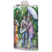 Mama warnte mich nie vor Tuba-Spielern Flachmann (Links)