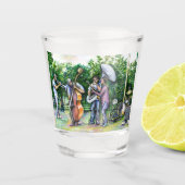 Mama warnte mich nie vor Tuba-Spielern Schnapsglas (Vorderseite)