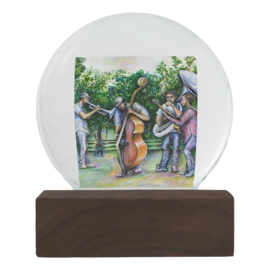 Mama warnte mich nie vor Tuba-Spielern Schneekugel (Rückseite)