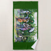 Mama warnte mich nie vor Tuba-Spielern Strandtuch (Vorderseite)