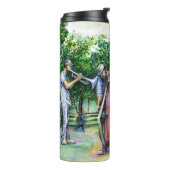 Mama warnte mich nie vor Tuba-Spielern Thermosbecher (Nach links gedreht)