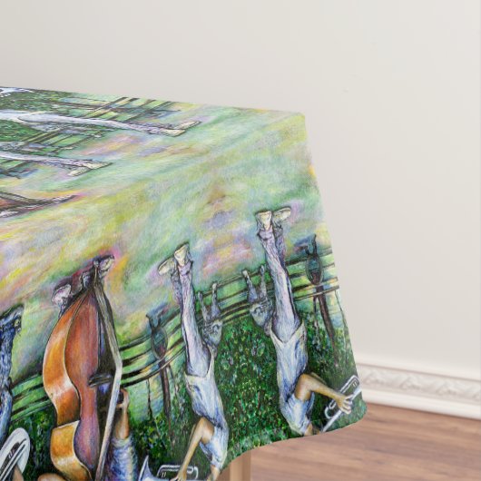 Mama warnte mich nie vor Tuba-Spielern Tischdecke (Beispiel)