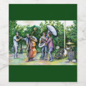 Mama warnte mich nie vor Tuba-Spielern Weinetikett (Einzelnes Label)