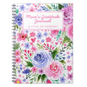 Mama Wasserfarbrosa und Lila Blumenmuster Notizblock (Vorderseite)