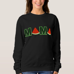 Mama Watermelon Funny Watermelons Obstgarten Sweatshirt