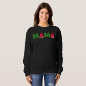 Mama Watermelon Sommer Früchte Großer Muttertag Sweatshirt (Vorne ganz)