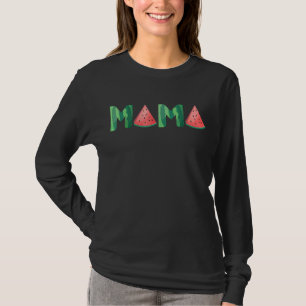 Mama Watermelon Sommerferien Tropische Früchte Mo T-Shirt