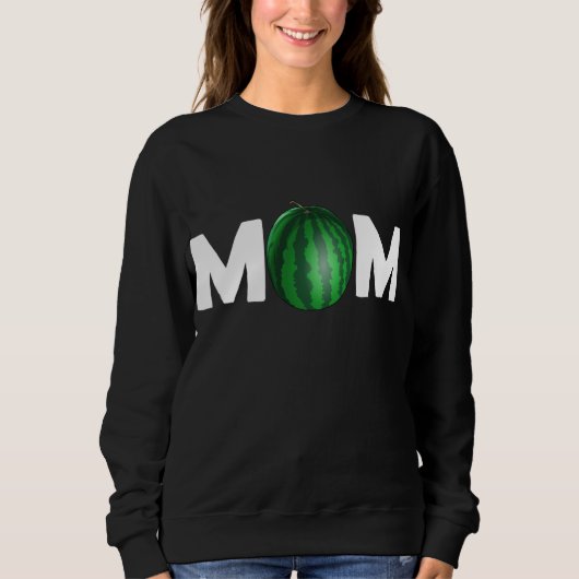 Mama Watermelon Tropical Summer Vibes Frucht Sweatshirt (Vorderseite)