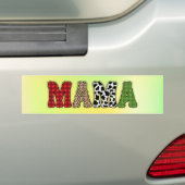 Mama Weihnachten Karomuster Design Autoaufkleber (Auf Auto)
