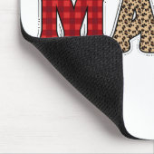 Mama Weihnachten Karomuster Design Mousepad (Ecke)