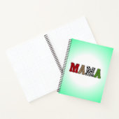 Mama Weihnachten Karomuster Design Notizblock (Innenseite)