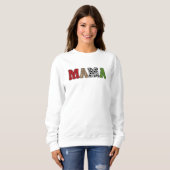 Mama Weihnachten Karomuster Design Sweatshirt (Vorne ganz)