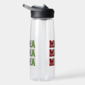 Mama Weihnachten Karomuster Design Trinkflasche (Rechts)