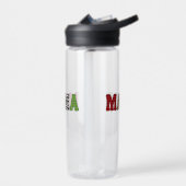 Mama Weihnachten Karomuster Design Trinkflasche (Links)