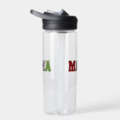 Mama Weihnachten Karomuster Design Trinkflasche (Rechts)