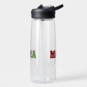 Mama Weihnachten Karomuster Design Trinkflasche (Links)