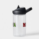 Mama Weihnachten Karomuster Design Trinkflasche (Links)