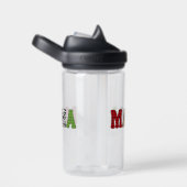 Mama Weihnachten Karomuster Design Trinkflasche (rechts)