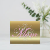 Mama Weihnachten Postkarte (Stehend Vorderseite)