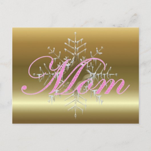 Mama Weihnachten Postkarte (Vorderseite)