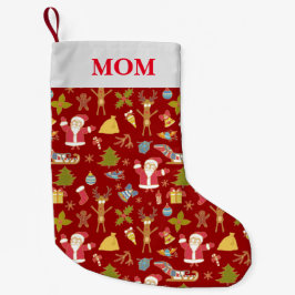 Mama Weihnachten Strumpf - Personalisierter Strump Kleiner Weihnachtsstrumpf