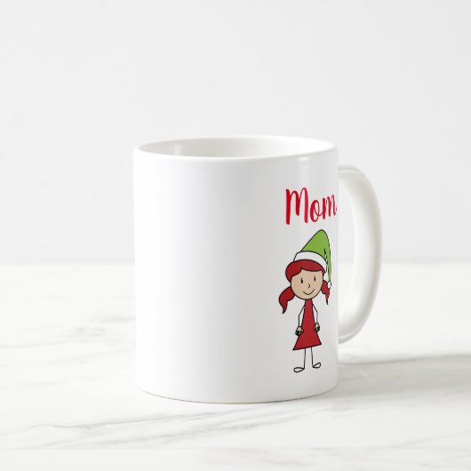 Mama Weihnachts-Charakter-Kaffee-Tasse Kaffeetasse (VorderseiteRechts)
