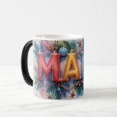 Mama Weihnachtsbaumschmuck Verwandlungstasse (Vorderseite Links)