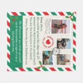 Mama Weihnachtsbrief Foto Collage Hug Fleecedecke (Vorderseite (Horizontal))