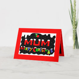 Mama-Weihnachtskarte Feiertagskarte