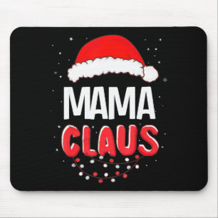 Mama Weihnachtsmann Weihnachten passendes Kostüm Mousepad