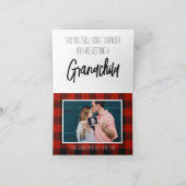 Mama Weihnachtsschwangerschaft erlangen Ankündigung (Innenseite)