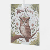 Mama weiß Bescheid Ornament Aus Glas (Vorderseite links)