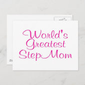 Mama weltbester Schritte Postkarte (Vorne/Hinten)