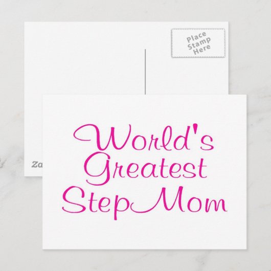 Mama weltbester Schritte Postkarte (Vorne/Hinten)