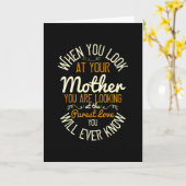 Mama - Wenn Sie sich Ihre Mutter ansehen Karte (Gelbe Blume)