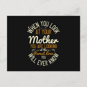 Mama - Wenn Sie sich Ihre Mutter ansehen Postkarte
