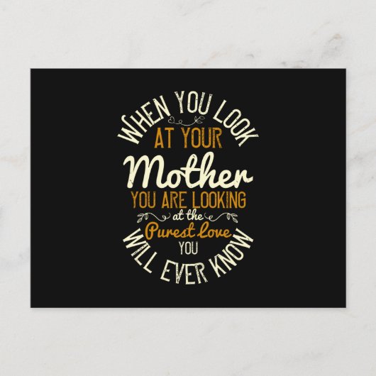 Mama - Wenn Sie sich Ihre Mutter ansehen Postkarte (Vorderseite)
