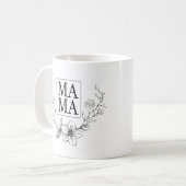 MAMA WHIMSICAL BLUME TASSE (Vorderseite Links)