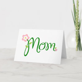 Mama White Big Greeting Card Karte