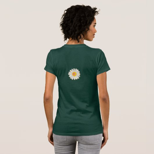 Mama White Daisy T-Shirt (Schwarz voll)