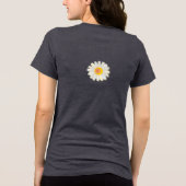Mama White Daisy Tri-Blend Shirt (Rückseite)